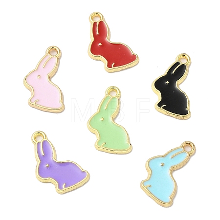 Eco-friendly Alloy Enamel Pendants PALLOY-M212-19G-1