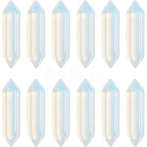 Olycraft 12Pcs Faceted Opalite Beads G-OC0003-66-1