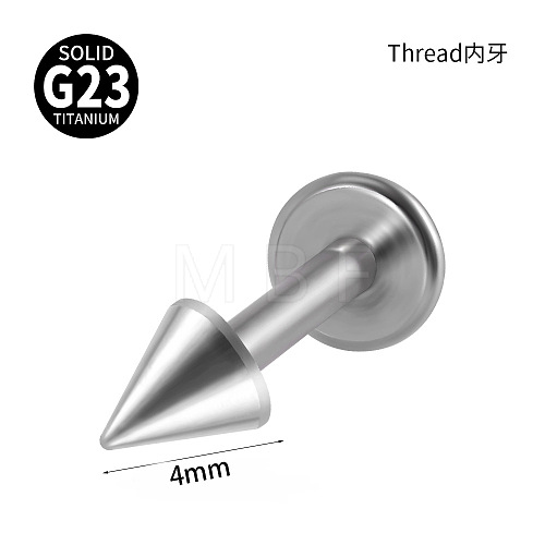 G23 Titanium 17 Gauge Threadless Labrets WGEEA58-15-1