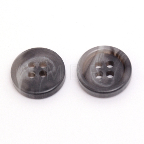 4-Hole Resin Buttons BUTT-WH0018-01B-01-1