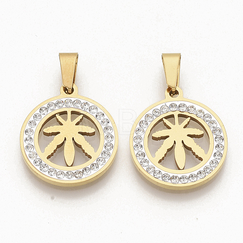 201 Stainless Steel Pendants STAS-N089-34G-1