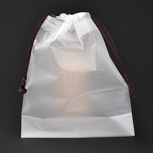 Plastic Frosted Drawstring Bags ABAG-M003-01A-04-1