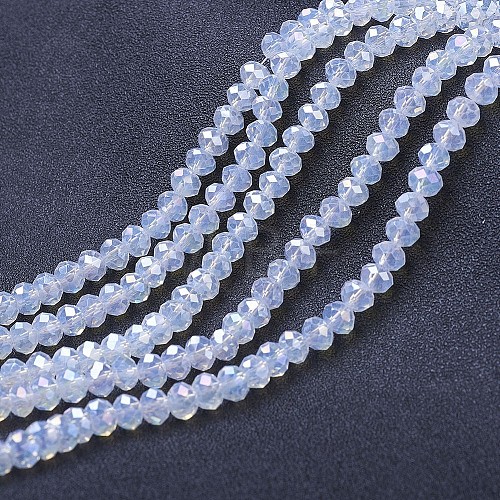 Electroplate Glass Beads Strands EGLA-A034-J3mm-B06-1