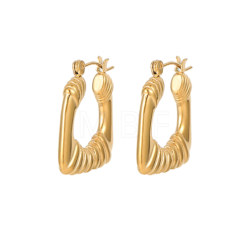 Elegant European Style Stainless Steel Gold-Plated Women's Earrings WS1374-3-1