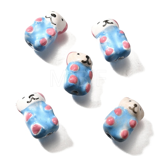 Handmade Porcelain Beads PORC-S002-08B-1