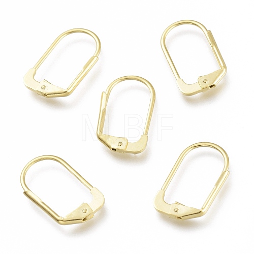 Brass Leverback Earring Findings KK-Z007-29G-1