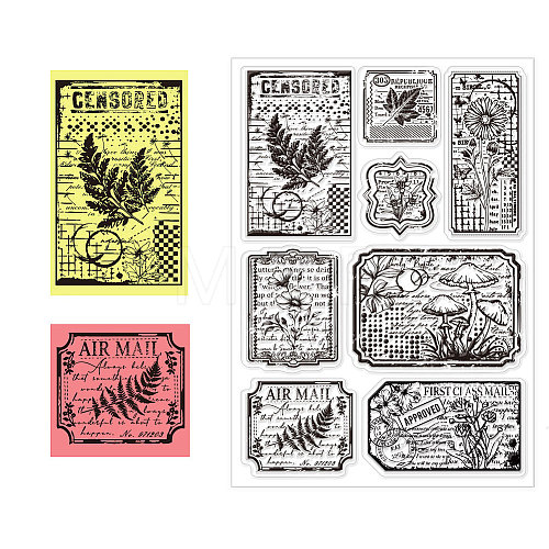 Custom PVC Plastic Clear Stamps DIY-WH0618-0012-1