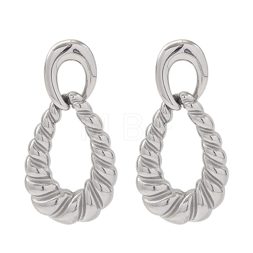 Non-Tarnish 304 Stainless Steel Stud Earrings for Women EJEW-N054-16P-1