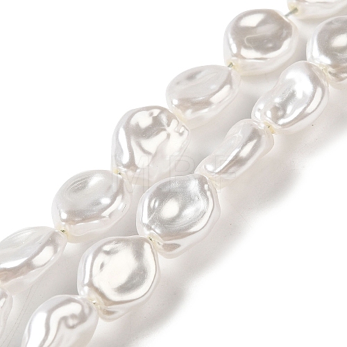 ABS Plastic Imitation Pearl Beads Strands KY-F021-02-1-1