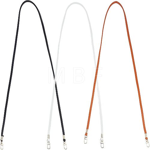 3Pcs 3 Colors PU Imitation Leather Fine Bag Straps FIND-FH0005-14-1