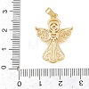 Brass Micro Pave Cubic Zirconia Pendants KK-H525-08G-3
