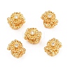 Brass Micro Pave Clear Cubic Zirconia Beads KK-Z162-18G-1