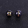 Synthetic Blue Goldstone Carved Constellation Beads PW-WG92554-03-1