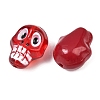 Printed Baking Paint Transparent & Opaque Glass Beads GL-CBA4370-12-3