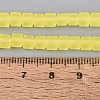 Transparent Frosted Glass Beads Strands GLAA-N072-01A-A20-4