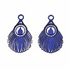 Spray Painted 430 Stainless Steel Pendants STAS-N121-08A-1