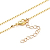 Brass Star Pendant Necklaces NJEW-JN03143-03-3