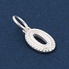 Number Series 925 Sterling Silver Charms STER-Q002-01A-2