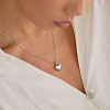 Alloy Heart Pendant Paperclip Chain Necklaces for Women WG28BBE-04-1