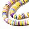 Handmade Polymer Clay Beads Strands CLAY-R089-6mm-139-2