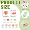 90Pcs 9 Colors Baking Paint Transparent Glass Pendants DGLA-TA0001-61-4