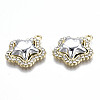 Rack Plating Alloy Crystal Rhinestone Pendants PALLOY-S132-218B-RS-3