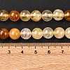 Natural Yellow Hematoid Quartz Round Beads Strands X-G-F266-09-8mm-6
