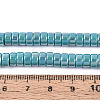 AB Color Plated Opaque Glass Beads Strands LS-GLAA-T026-3x6mm-P08-4