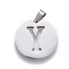 Non-Tarnish 201 Stainless Steel Pendants STAS-L221-33Y-1