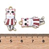 Printed Alloy Pendants ENAM-K076-36G-06-3