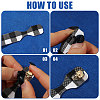 50Pcs Skull Alloy Rivets FIND-CA0011-72A-G-4
