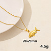 304 Stainless Steel Fish Pendant Necklaces XW2884-8-1