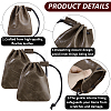 2Pcs Cowhide Jewelry Cosmetics Storage Bag ABAG-BBC0001-38B-6