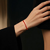 Adjustable Polyester Woven Knot Cord Bracelets DX7383-1