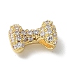 Brass Micro Pave Cubic Zirconia Beads X-KK-P290-61G-I-2