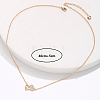 Brass Cubic Zirconia Heart Pendant Necklace for Women CQ9479-3