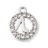 UV Plating Alloy Crystal Rhinestone Charms RB-CBAD37D-28P-1