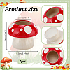 Porcelain Polka Dot Mushroom Vase Ornaments AJEW-WH0481-792-2