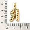 Brass Micro Pave Cubic Zirconia Pendants KK-E061-03G-18-3