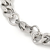 Non-Tarnish 201 Stainless Steel Cuban Link Chain Bracelets for Women and Men BJEW-F473-04P-02-3