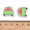 Summer Themed Printed Wood Beads WD-CBAA998-A05-3