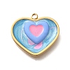 Brass Enamel Pendants LS-STAS-Q347-01G-C-1-1