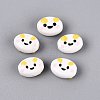 Handmade Porcelain Ceramic Beads PORC-Q005-07G-1