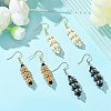 3 Pairs Oval Glass Seed Dangle Earrings EJEW-MZ00147-2