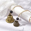 2Pcs 2 Styles Iron Bell Pendant Decorations HJEW-JM02178-2