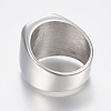 304 Stainless Steel Signet Band Rings for Men RJEW-G091-16-22mm-P-3