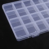 Transparent Plastic Bead Containers X1-CON-YW0001-13-3