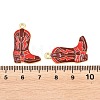 West Cowboy Theme Alloy Enamel Pendants ENAM-L056-01D-03-3