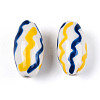 Handmade Porcelain Beads PORC-T134-15C-3