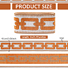 5M Polyester Jacquard Grid Ribbon OCOR-WH0003-088B-03-2